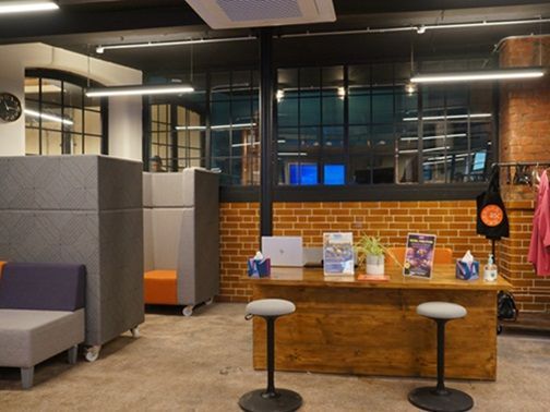 Recepción en el BSC Manchester